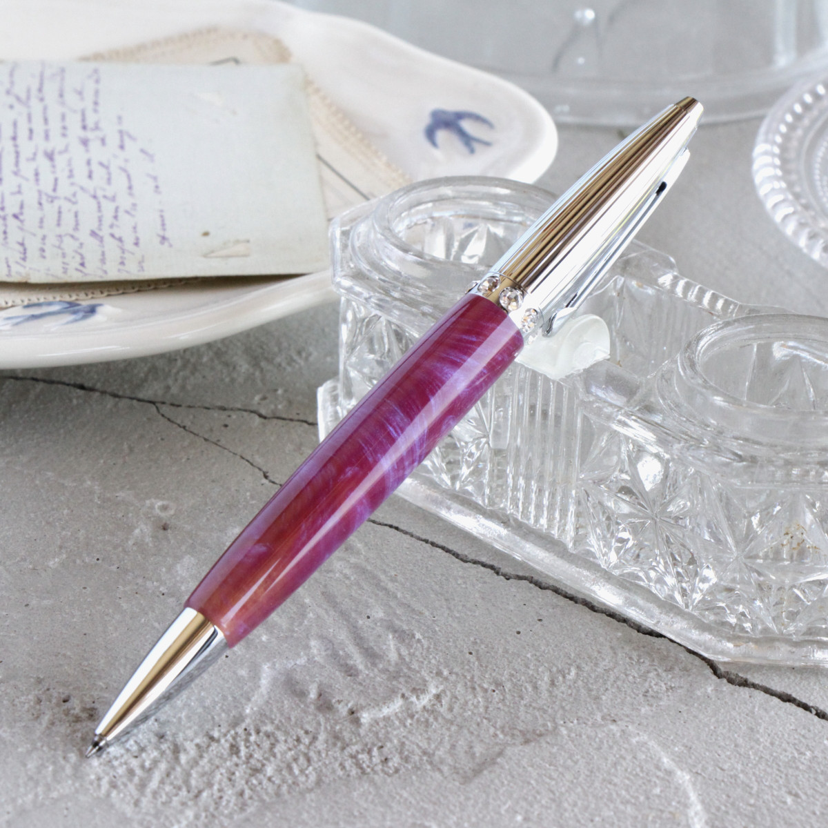 「Dazzling・アヤソフィア」手作りボールペン Viriditas ジェットストリーム芯