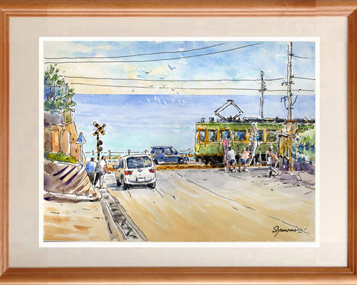 草原の煌めき　風景画　原画 逆光＜原画＞ | COLOR FACTORY 絵のショップ