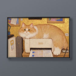 絵画 | イラストポスター 93 ☆ 【シャム猫はきれいな部屋にいる