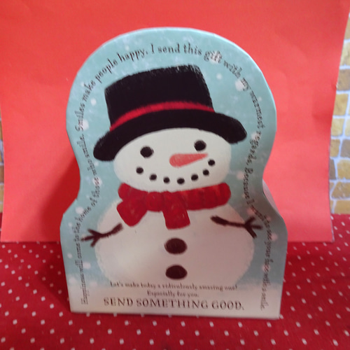 スノーマンの貼り箱にスノーマンのクッキー6種類詰め合わせ
