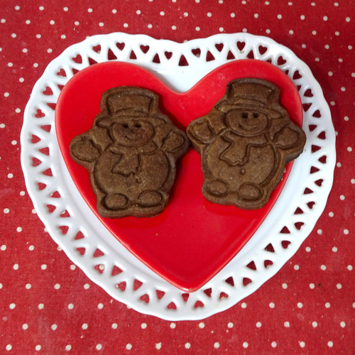 スノーマンの貼り箱にスノーマンのクッキー6種類詰め合わせ