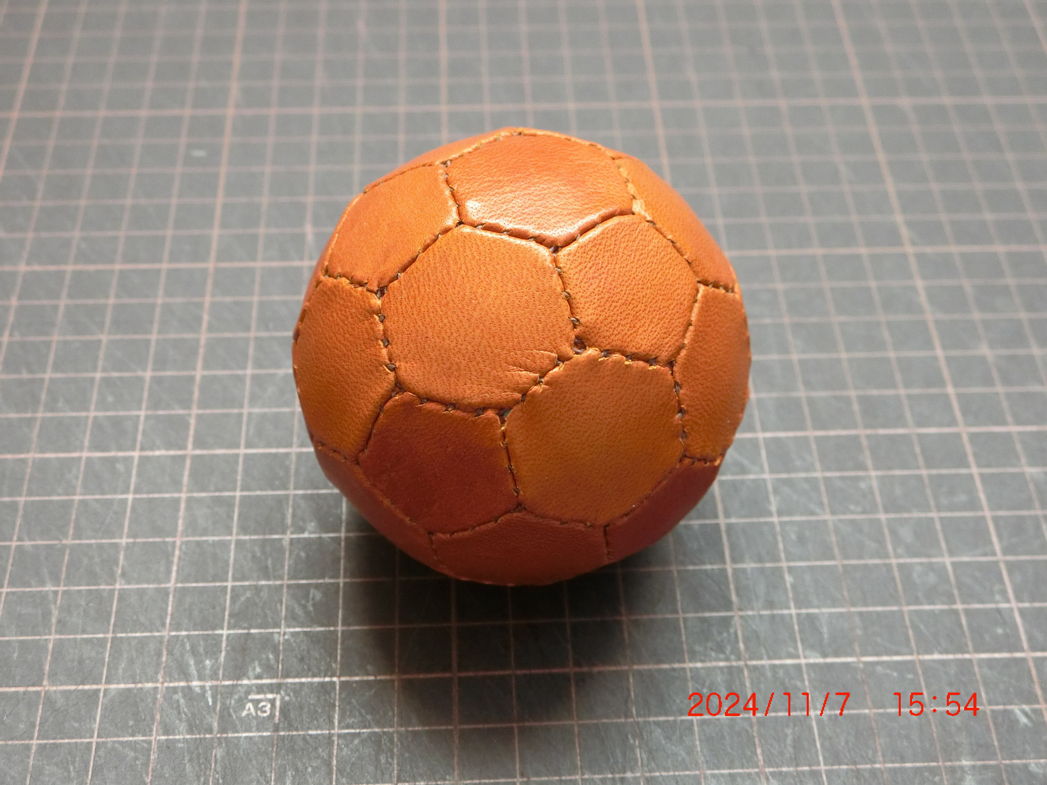 80's 本革手縫い サッカーボール PEACOCK ヴィンテージ 昭和