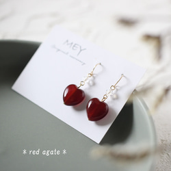 天然石 赤瑪瑙 ネックレスハットチャーム ペンダント 18k（au750