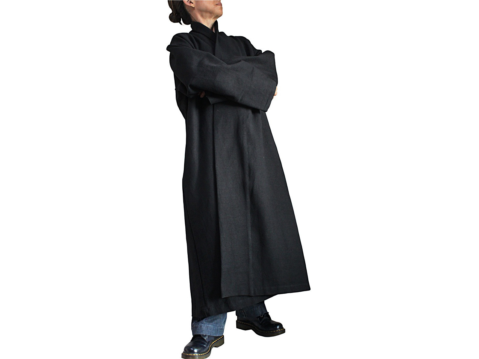 ジョムトン手織り綿ローブコートインド綿裏地付き（JFS-190-01）