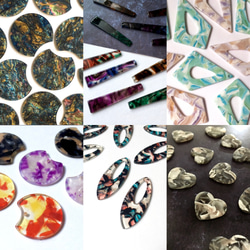 【40個】アセテート＆アクリルチャーム＊HAPPY BAG 2025【在庫限り】 3枚目の画像