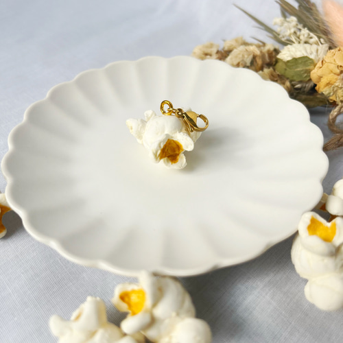 ポップコーンのチャーム / フェイクフード ミニチュアフード その他