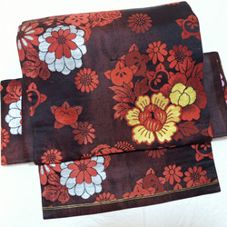 ウィリアムモリス 半幅帯 ハンドメイド 長尺 浴衣 着物 アネモネ