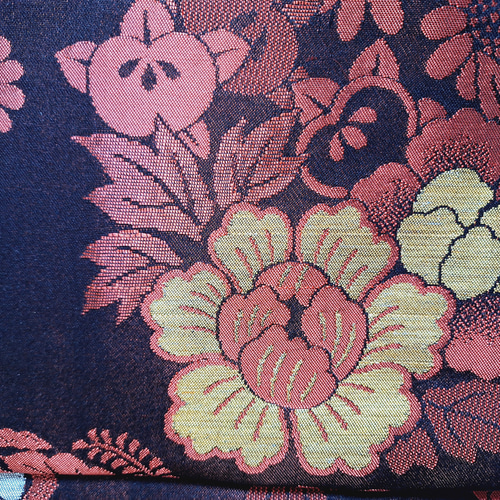 アンティーク】ワンタッチ帯 くらわん帯 正絹名古屋帯リメイク 橘菊