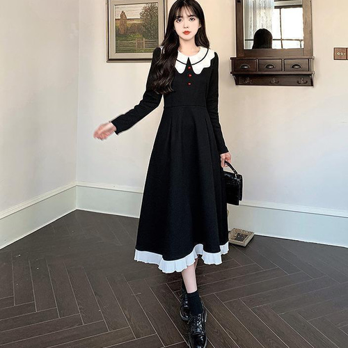 大きいサイズ レディース 秋 冬 ワンピース 襟付き 新品 長袖 春 大きいサイズ レディース 秋 冬 ワンピース 襟付き 新品 長袖 春