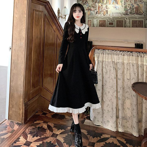 大きいサイズ レディース 秋 冬 ワンピース ロング 新品 長袖 春