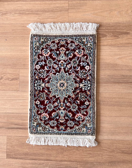 ○送料無料○ペルシャ絨毯ナイン産【長方形】【50×30】No.58656