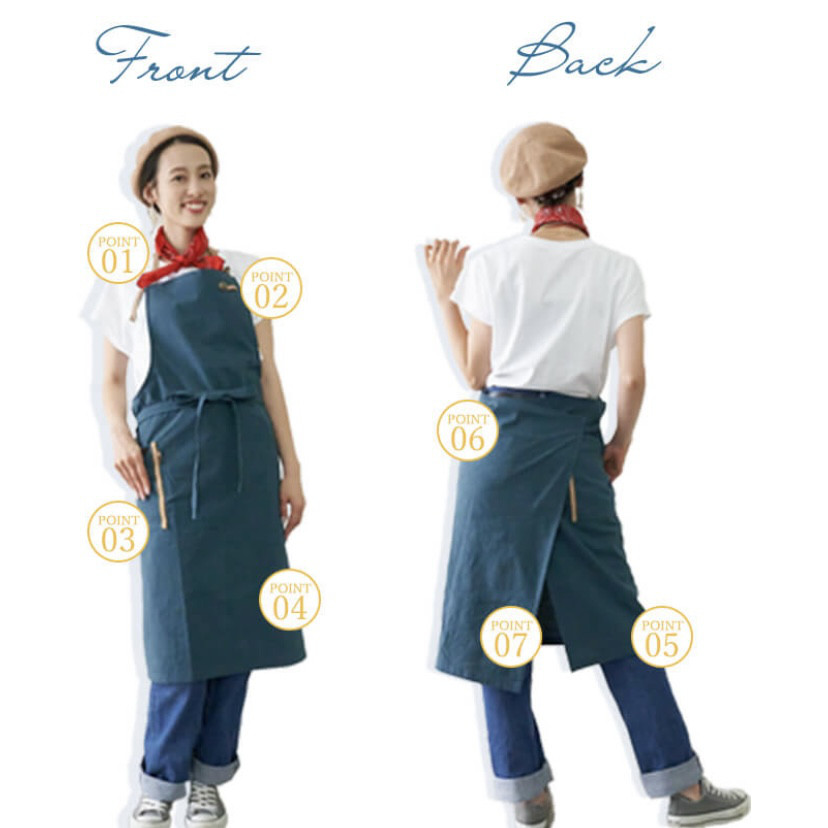 発送14日以内 イエロー ぬれんがねエプロン 表地で吸水・裏地で水から守るタイプ   男女 メンズ ギフト ネーム刺繍可