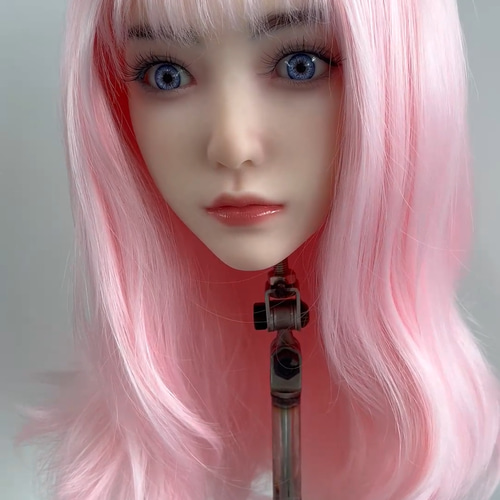 リアルドールヘッド 軟質シリコンヘッド リアルガール 口可動