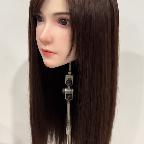 リアルドールヘッド 軟質シリコンヘッド リアルガール 口可動