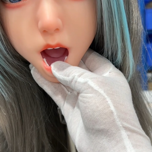 リアルドールヘッド 軟質シリコンヘッド リアルガール 口可動
