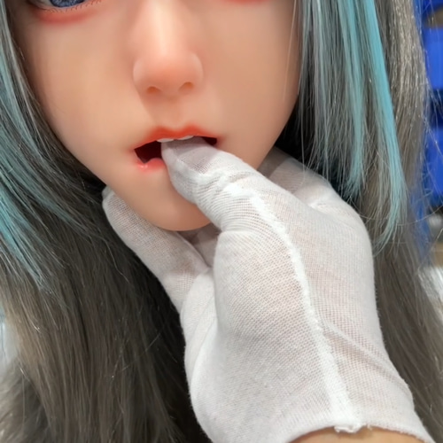 リアルドールヘッド 軟質シリコンヘッド リアルガール 口可動