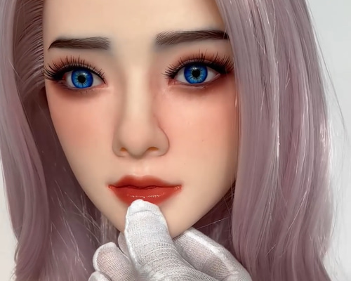 シリコンヘッド 単品 リアルドール　ウィッグ付き　未使用 リアルドールヘッド 軟質シリコンヘッド リアルガール 口可動 ウィッグ