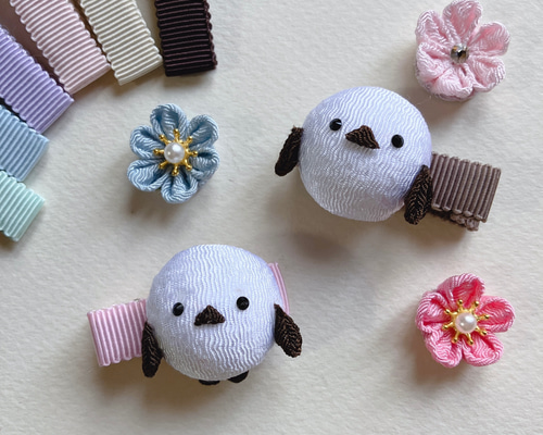 【2692】ぷっくりシマエナガちゃん(A-6)微粒子ラメパール入りヘアアクセサリ 2692】ぷっくりシマエナガちゃん(A-6)微粒子ラメパール入りヘア