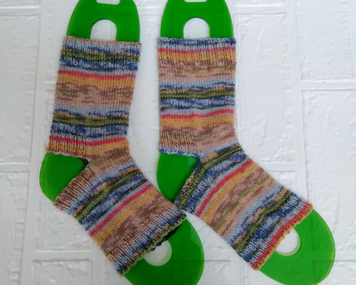 Opal毛糸 ヴィンセント・ヴァン・ゴッホ】手編み ヨガソックス 靴下