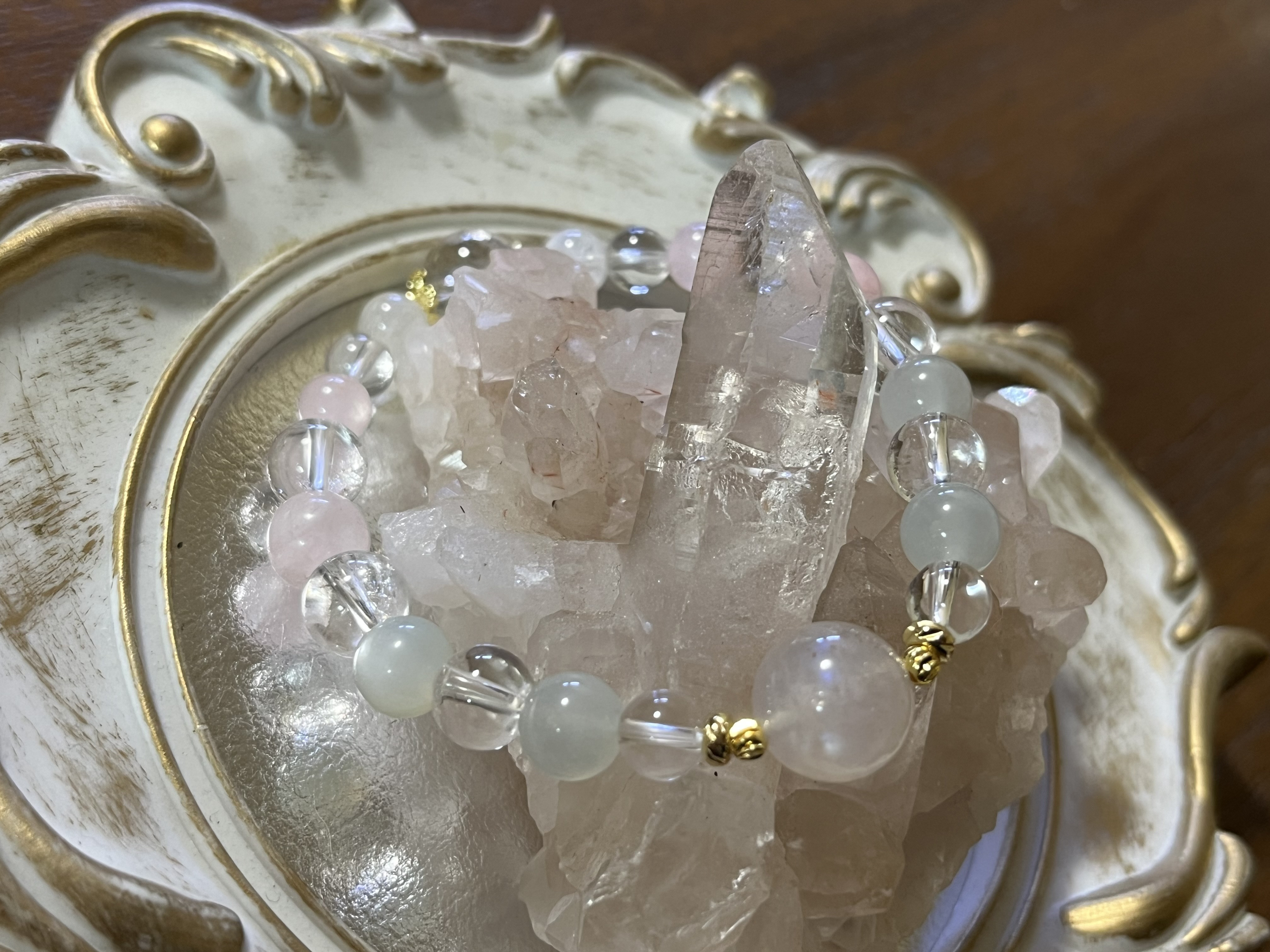 月の神秘✩•̩̩͙*ೃ˚.˚ピンクムーンストーン(*˘︶˘*).。.:*♡