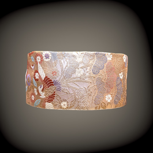 ウエスト 65〜95cm 刺繍 煌めくサッシュベルト 帯ベルト 帯リメイク