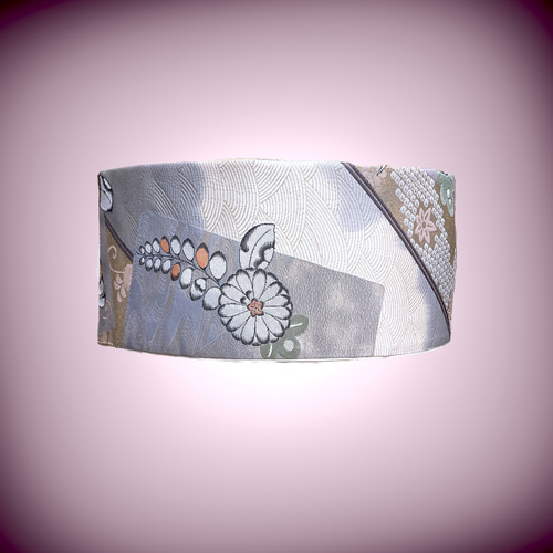 ウエスト 65〜95cm 純金箔 九百錦 サッシュベルト 帯ベルト 帯