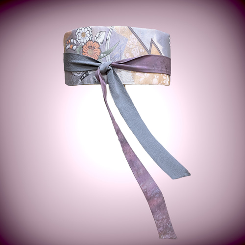 ウエスト 65〜95cm 純金箔 九百錦 サッシュベルト 帯ベルト 帯