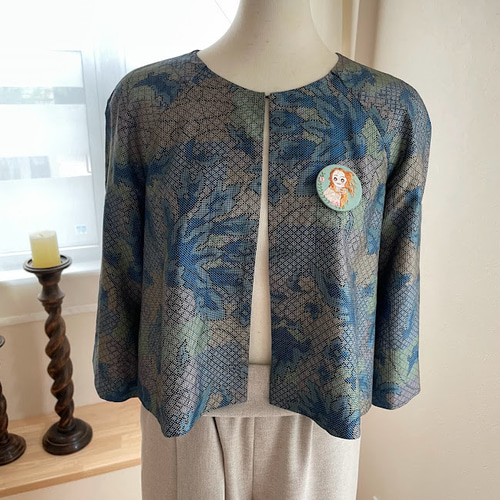 着物リメイクセミオーダー（ラグラン袖1枚仕立てジャケット