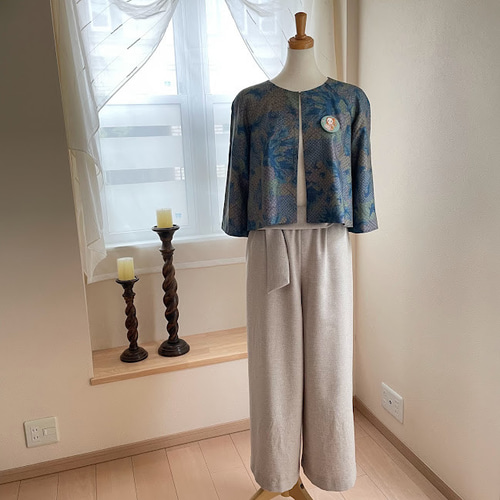 着物リメイクセミオーダー（ラグラン袖1枚仕立てジャケット