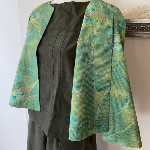 着物リメイクセミオーダー（ラグラン袖1枚仕立てジャケット