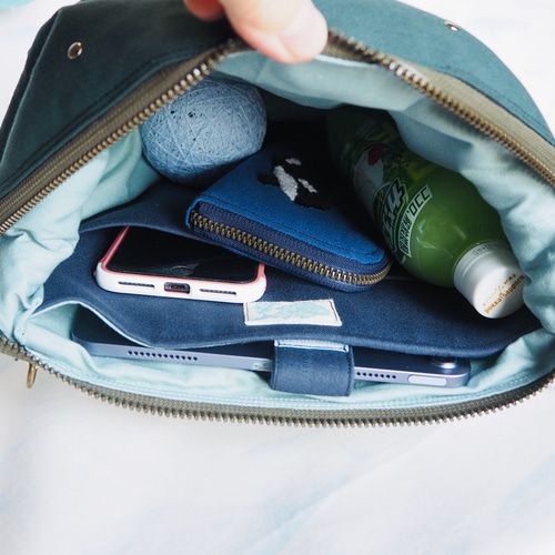 ジンベイザメ様オーダー 寝袋型+リュック用肩紐付き 一輪車カバーNo