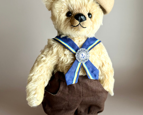 テディベアのお洋服【Lサイズ】 バルーンパンツ(こげ茶) ぬいぐるみ