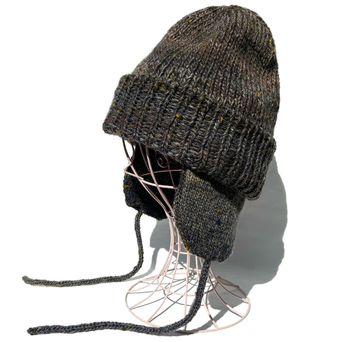 ニットキャップ】Dive トリコロールツイード フライトニットキャップ