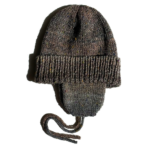 ニットキャップ】Dive トリコロールツイード フライトニットキャップ