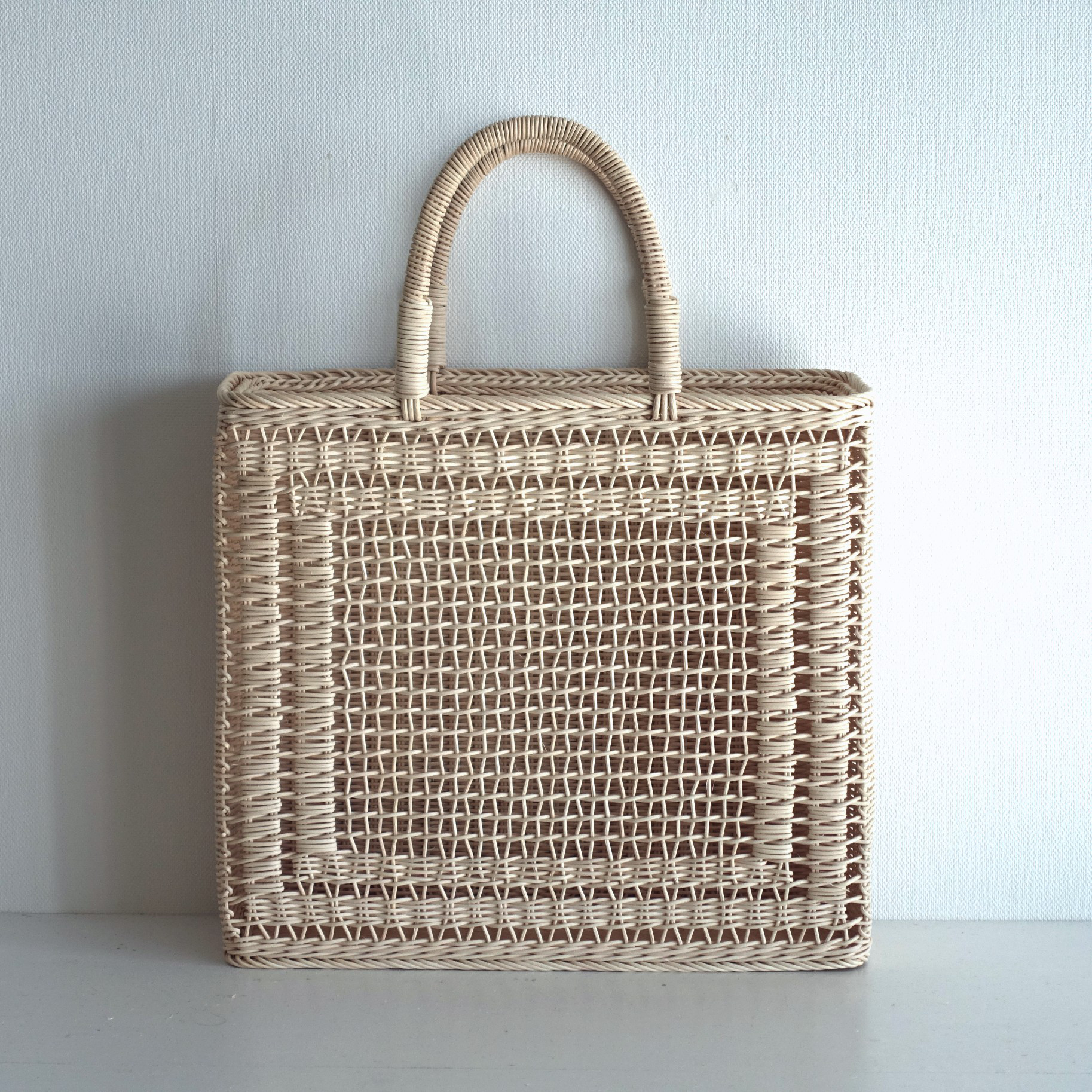 ＬＰレコードの入るかごバッグ