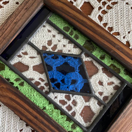 ステンドグラス パネル 大正ロマン クラシカルダイヤ その他インテリア