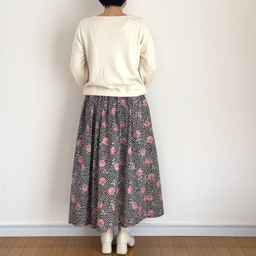 イエナ　リバティ ロングスカート サテンバイヤススカート（ロング・マキシ丈スカート）｜IENA