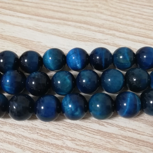 10mm】アクアブルー タイガーアイ【10個】 天然石 kuroro_material