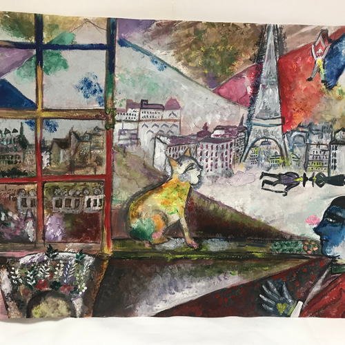 窓】原画／アクリル画／イラスト／絵画