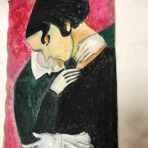 love 愛し合う2人 アクリル原画 絵画 yoshmajorin 通販 18491103