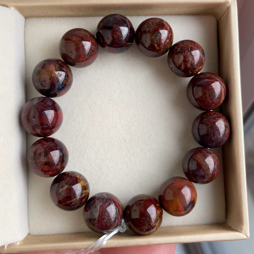 専用【美品,大玉】レッドピーターサイト　１９㎜　ブレスレット　極上　天然　希少 天然無処理 レッド ピーターサイト ブレスレット ブレスレット 天然石