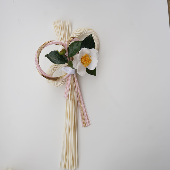 専用】しめ縄2025椿④ お正月飾り しめ飾り しめ縄リース 紅白 しめ縄