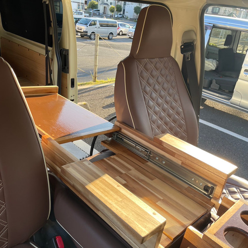 エコフローWAVE2用センターコンソール(ハイエース仕様) 木材・板 E's