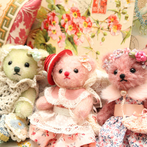 小さな テディベア アンティーク イギリスアンティーク 小さなテディベア ミニテディベア | Bonny Bee