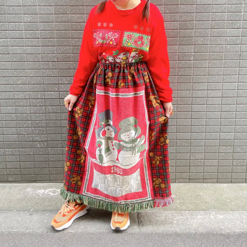 古着 ヴィンテージ vintage スカート パッチワーク ファブリック