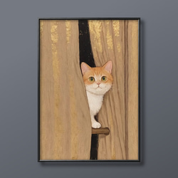 りょうちゃん様予約 絵画「猫の背中になにかある〜アラジンと魔法のランプ／山猫軒」 4a1b703b35ecdbdfd5bc7fd69dd502