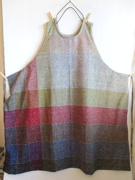 唯一無二1点マス見本チュニックワンピース　前後着れる4way以上着回し　1点物