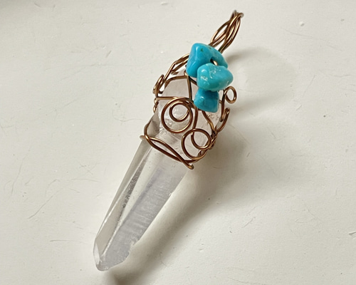 レムリアンシードクリスタル ポイント ペンダントトップ(レムリアン