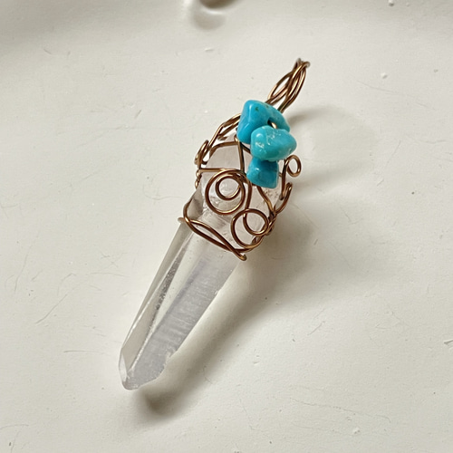 レムリアンシードクリスタル ポイント ペンダントトップ(レムリアン