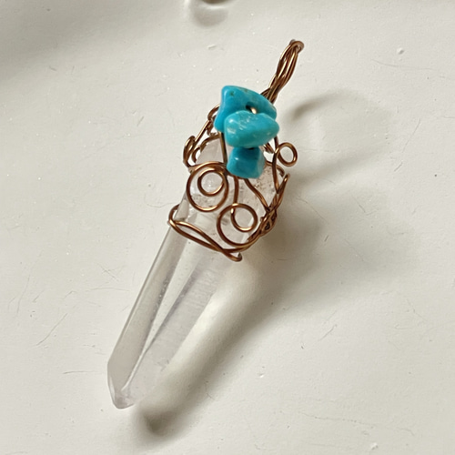 レムリアンシードクリスタル ポイント ペンダントトップ(レムリアン